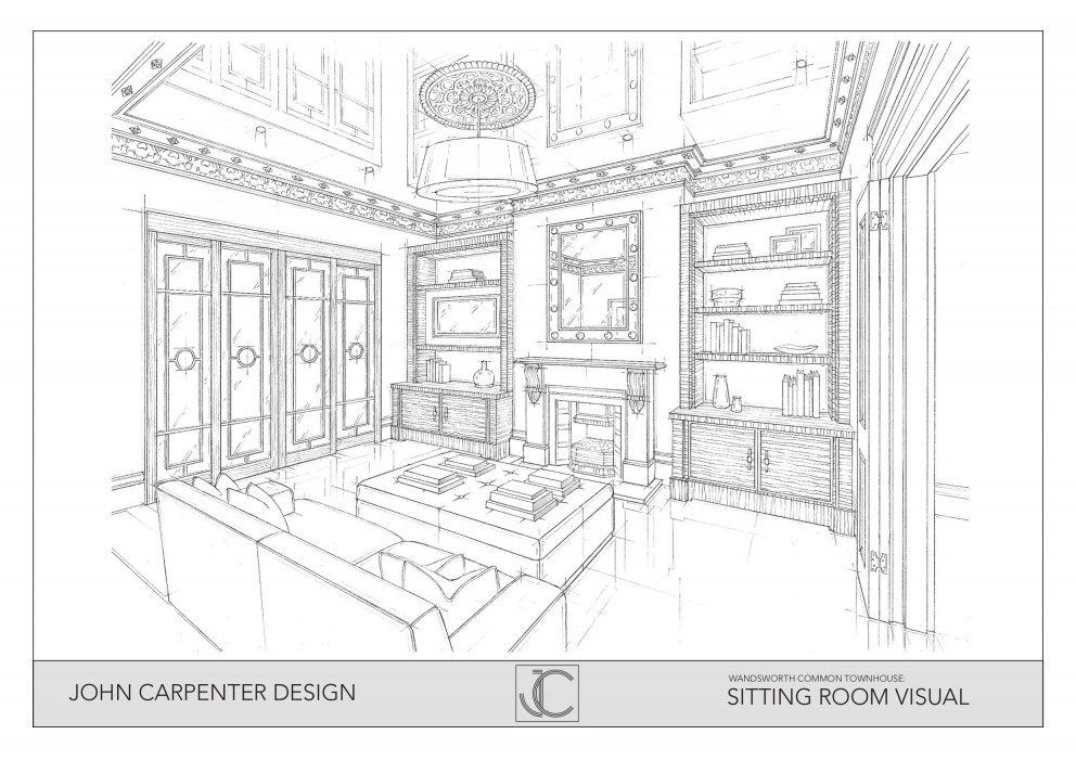 Family Townhouse, Wandsworth Common, London | Sitting Room Design visual | Interior Designers